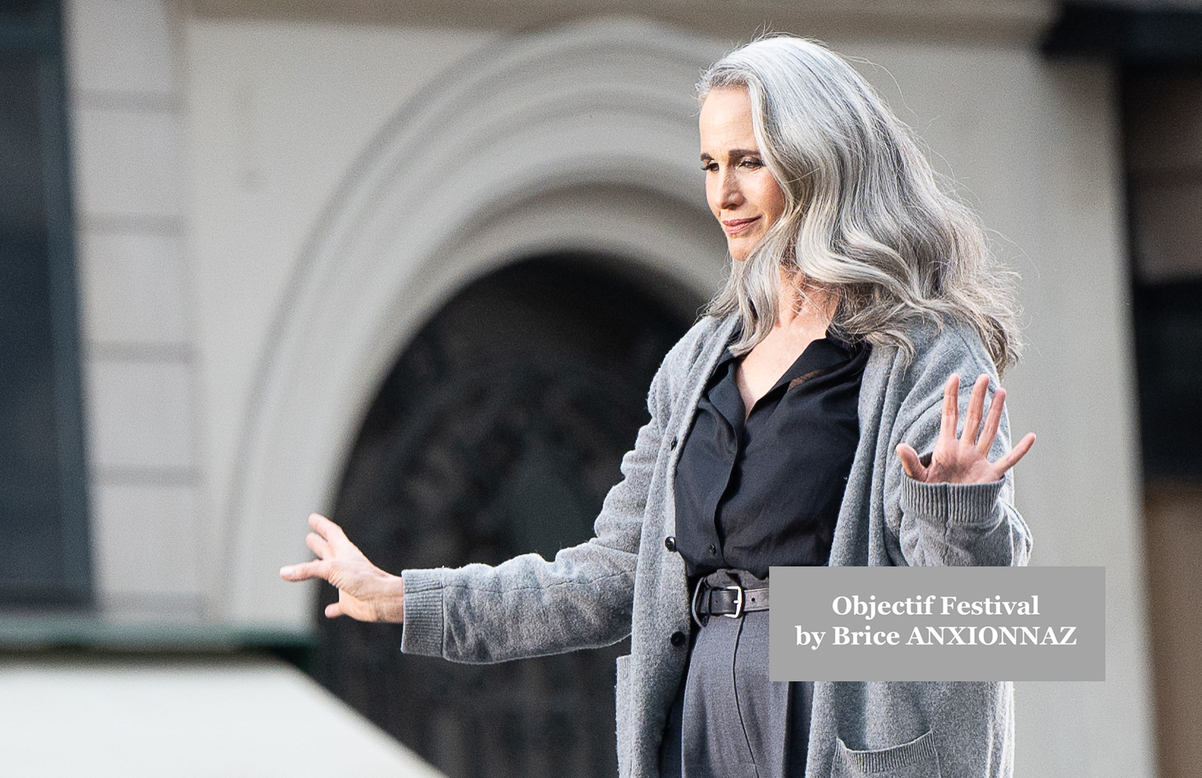 Actrice Andie MacDowell - Show attends the PFW-Women-Ready-to-Wear-SS-25, France on March 1st, 2025 - Photos by Brice ANXIONNAZ (Objectif Festival)