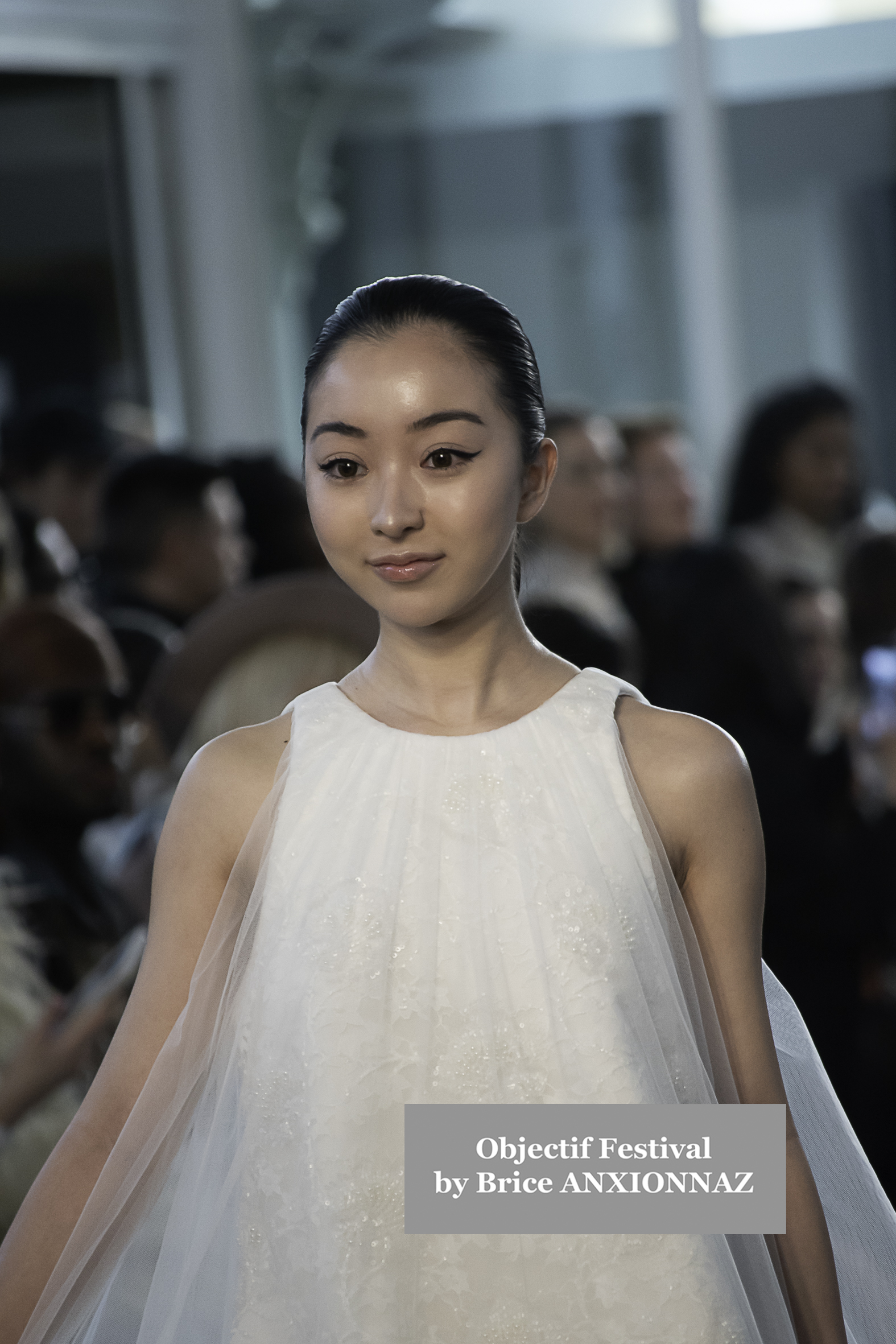 Model Global Fashion Collective - Ameris runway - Défilé attends the Day4atPFWWomenGFCEvent, France on March 6th, 2025 - Photos by Brice ANXIONNAZ (Objectif Festival)