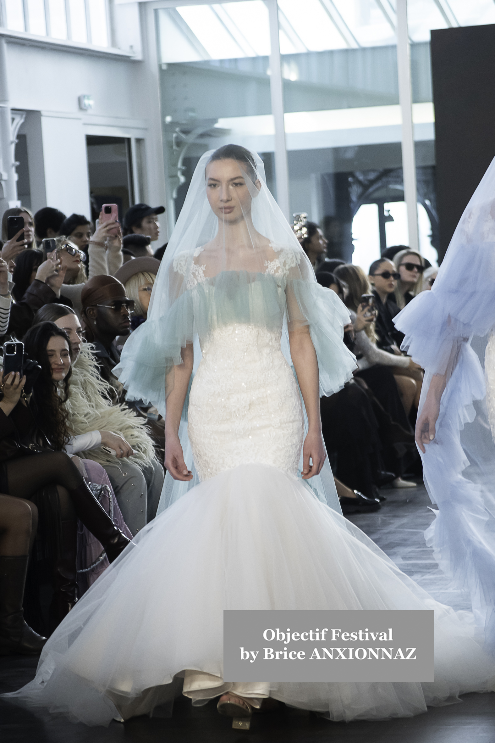 Model Global Fashion Collective - Ameris runway - Défilé attends the Day4atPFWWomenGFCEvent, France on March 6th, 2025 - Photos by Brice ANXIONNAZ (Objectif Festival)