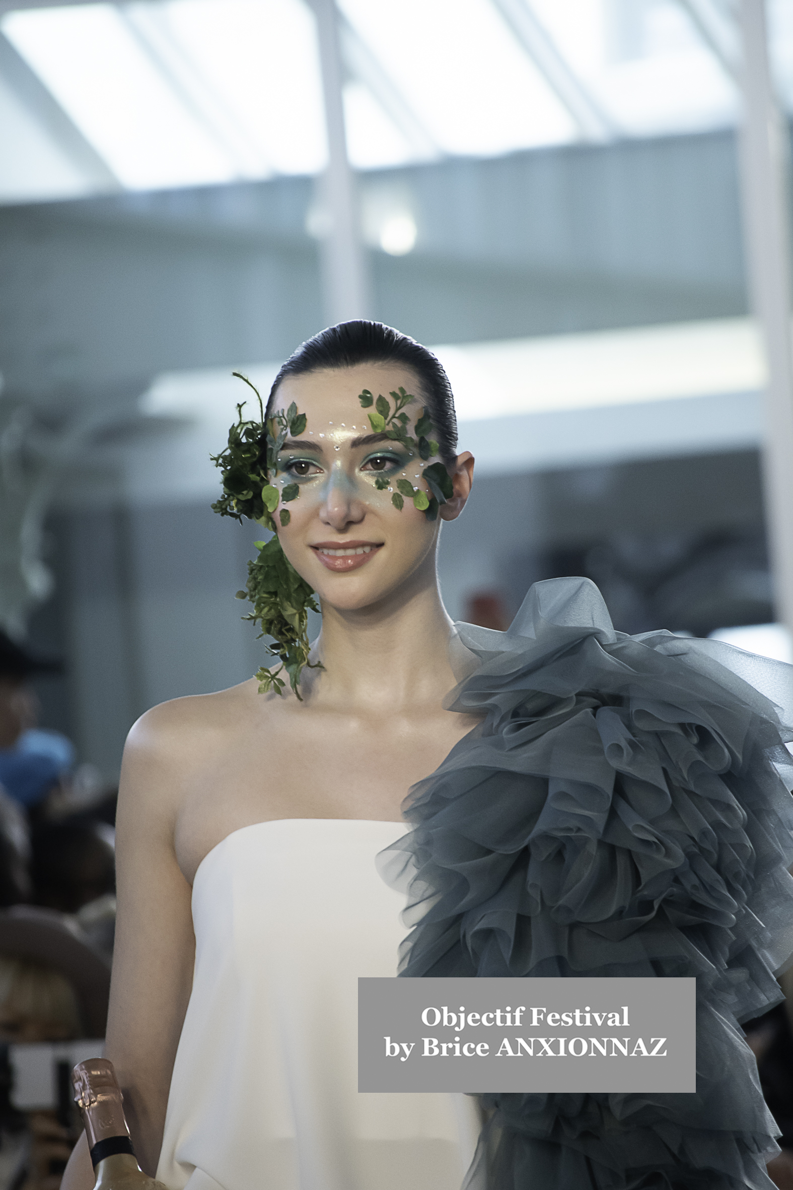 Model Global Fashion Collective - Ameris runway - Défilé attends the Day4atPFWWomenGFCEvent, France on March 6th, 2025 - Photos by Brice ANXIONNAZ (Objectif Festival)