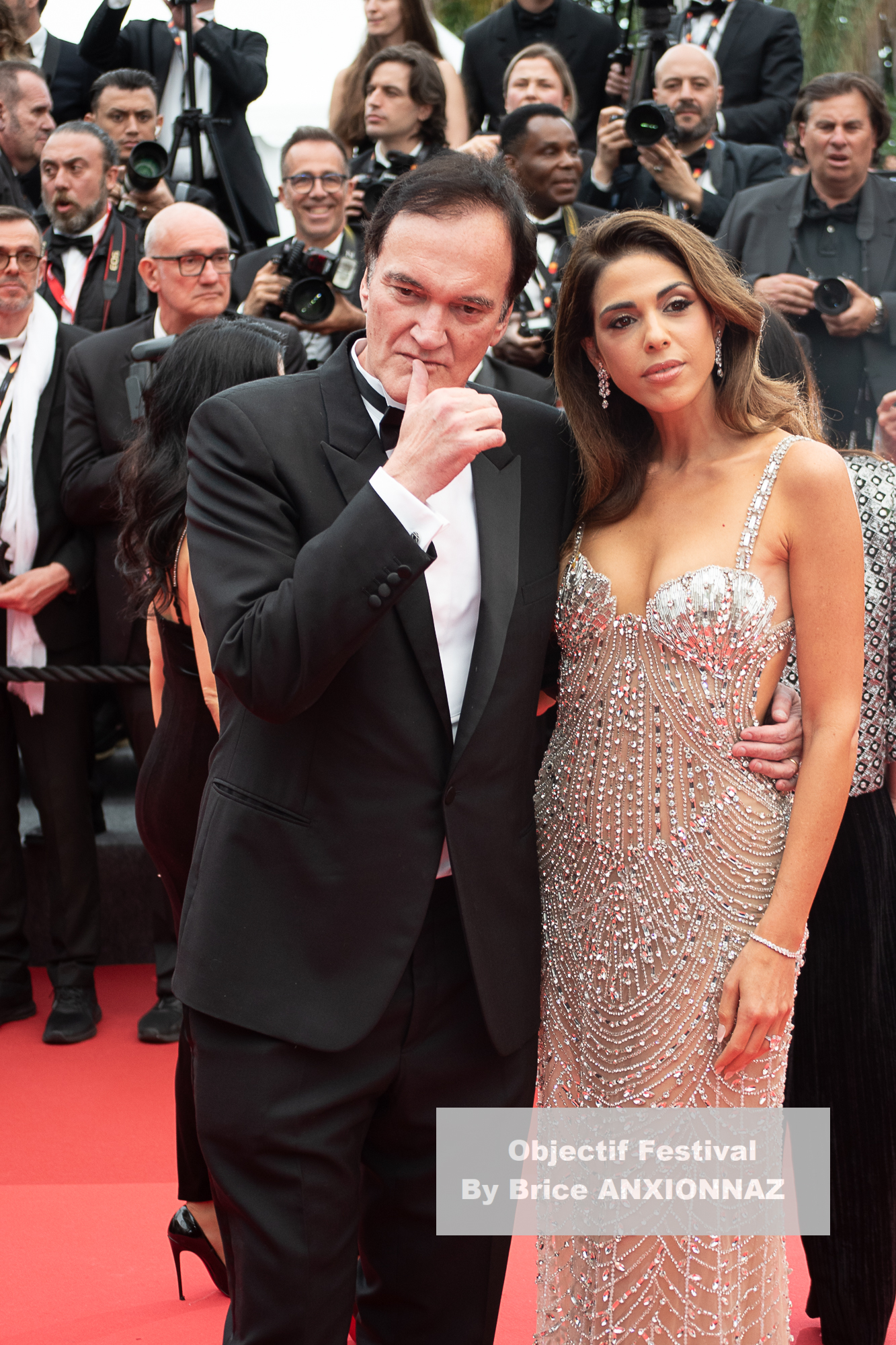 Fashion Week Quentin Tarentino - Fashion Week at Cannes-2025-Partir-un-jour-redcarpet, Tapis on May 13th, 2025
