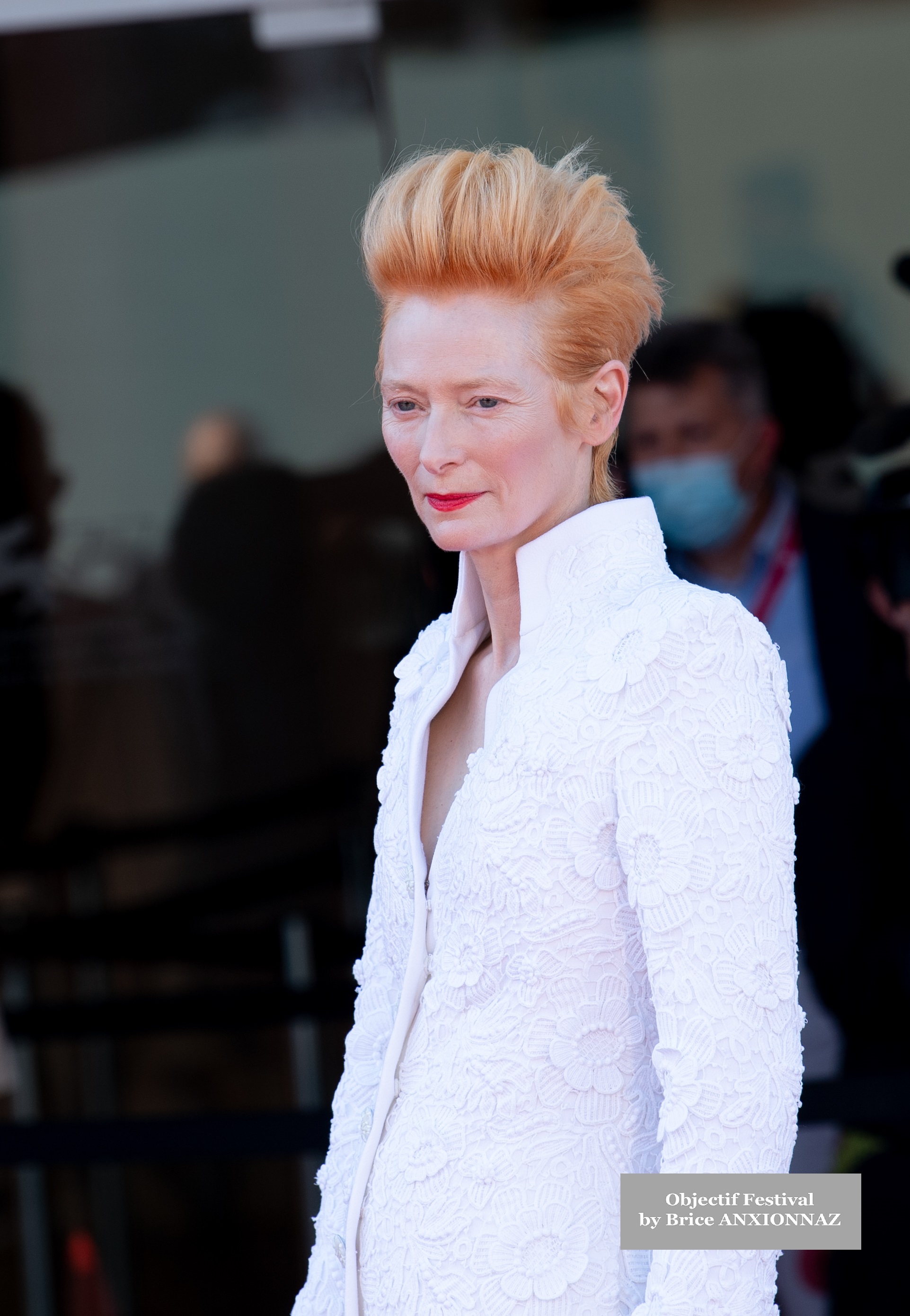 Cinema Tilda Swinton - Fashion Week at The-Room-Next-Door, Paris, France on September 3rd, 2020