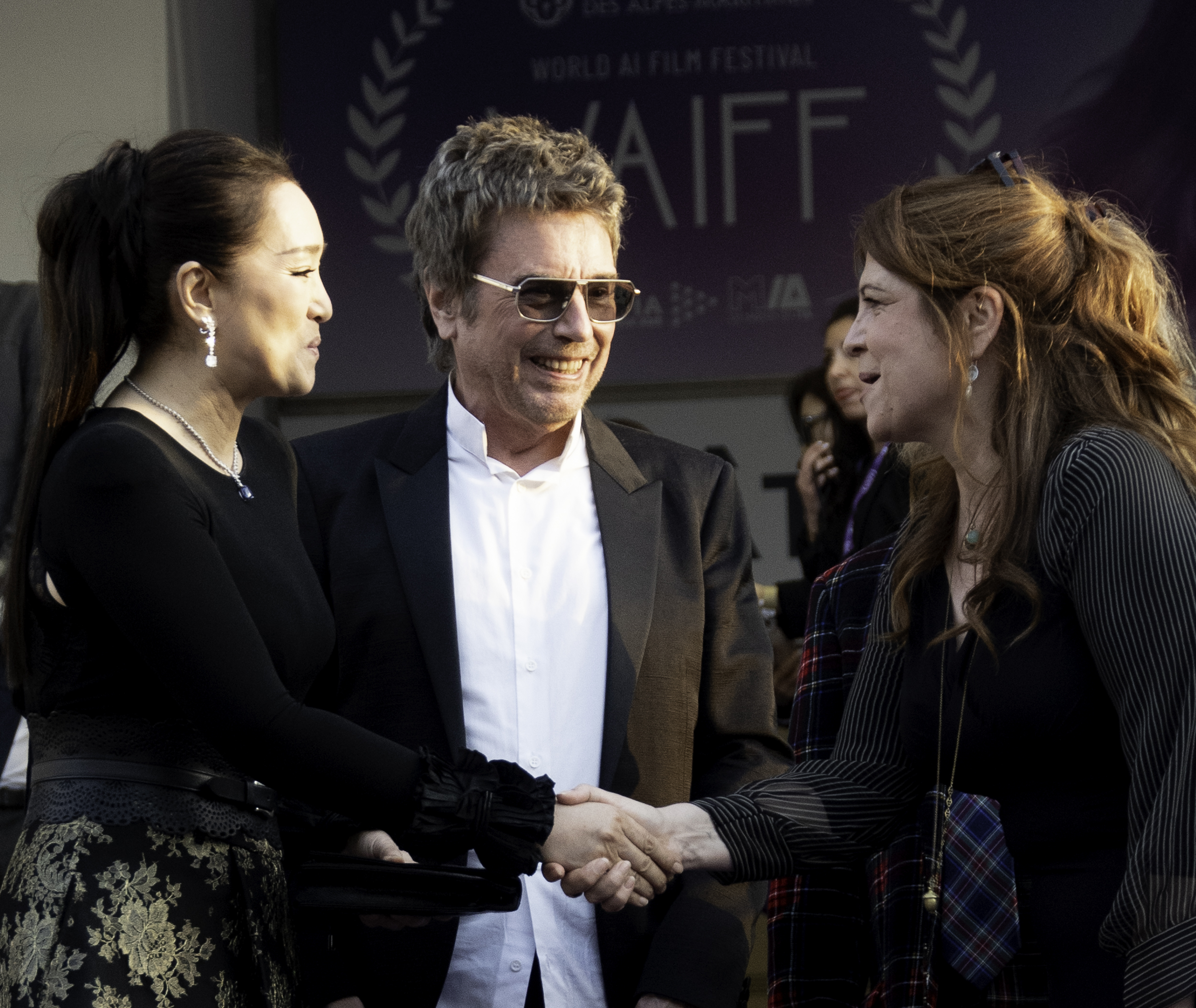 — france cannes autres evenements world ai film festival 2nd world ai film festival 21 04 2026 jean michel jarre and gong li