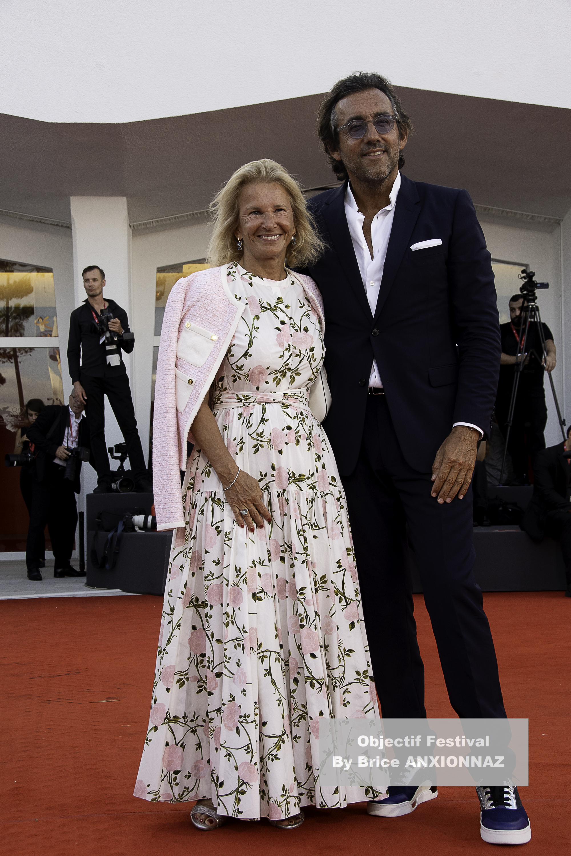 — italie venise cinema 82eme mostra del cinema 02 09 2025 a house of dynamite iris knobloch and franois breavoine