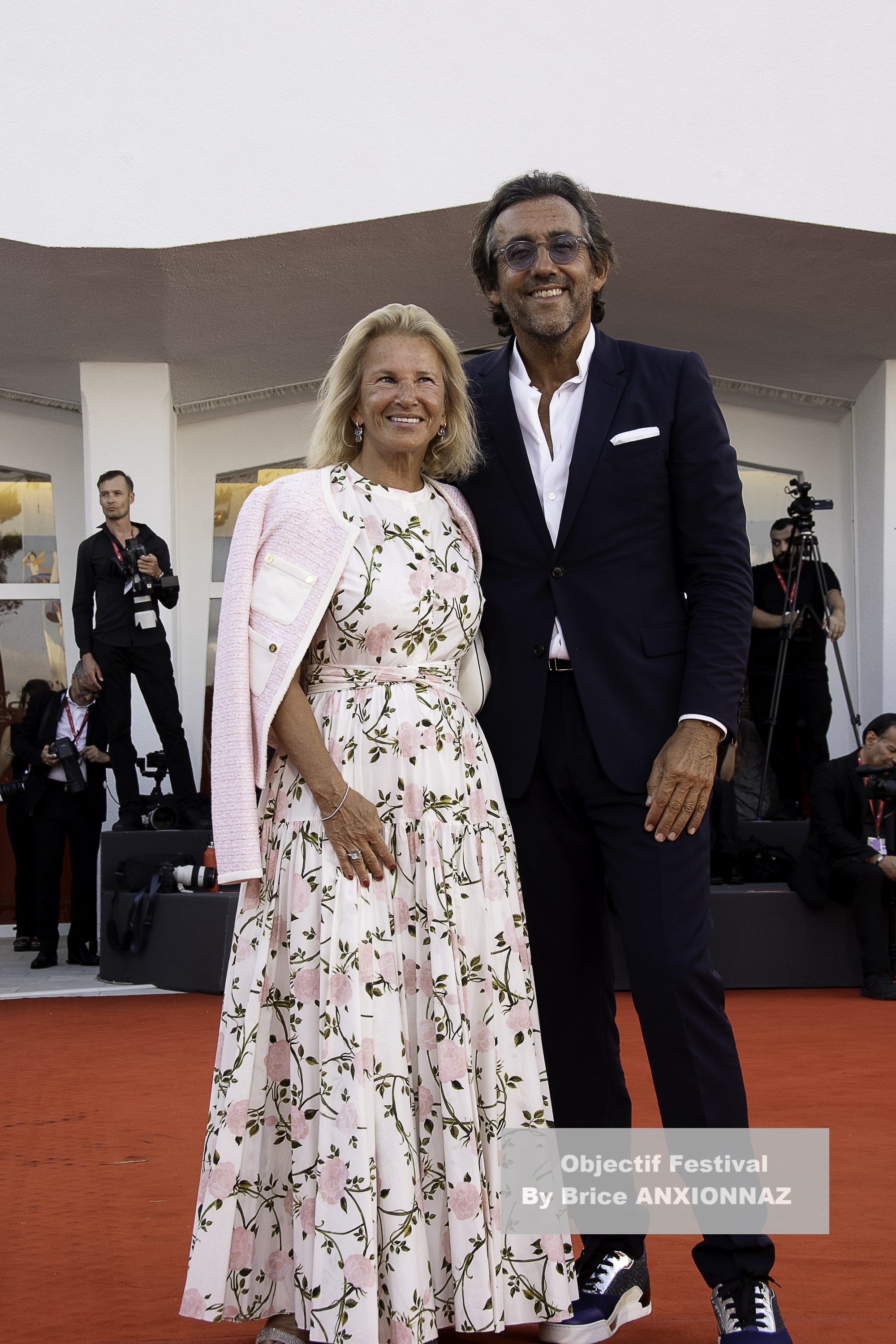 — italie venise cinema 82eme mostra del cinema 02 09 2025 a house of dynamite iris knobloch and franois breavoine