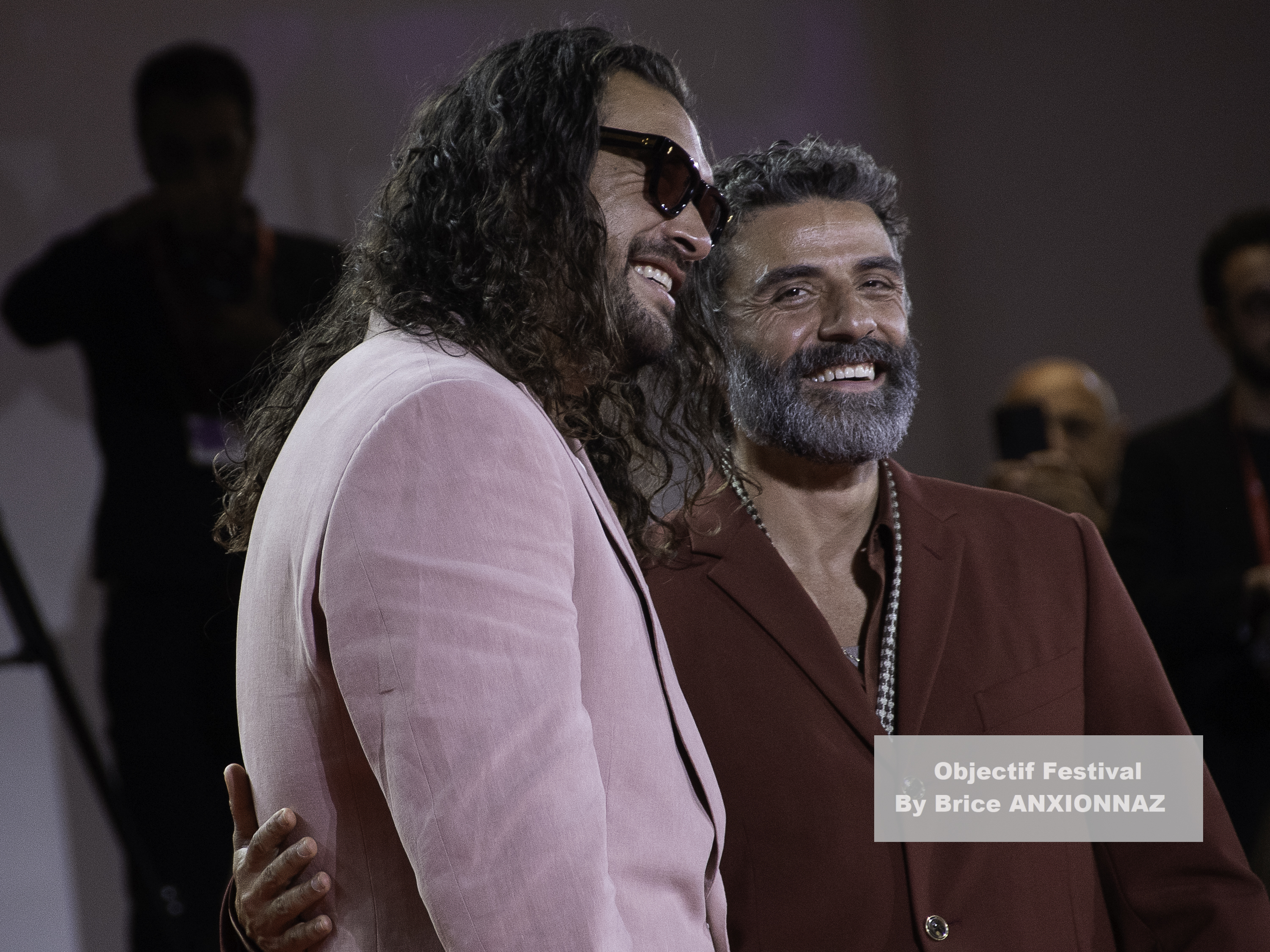 — italie venise cinema 82eme mostra del cinema 03 09 2025 in the hand of dante jason momoa and oscar isaac