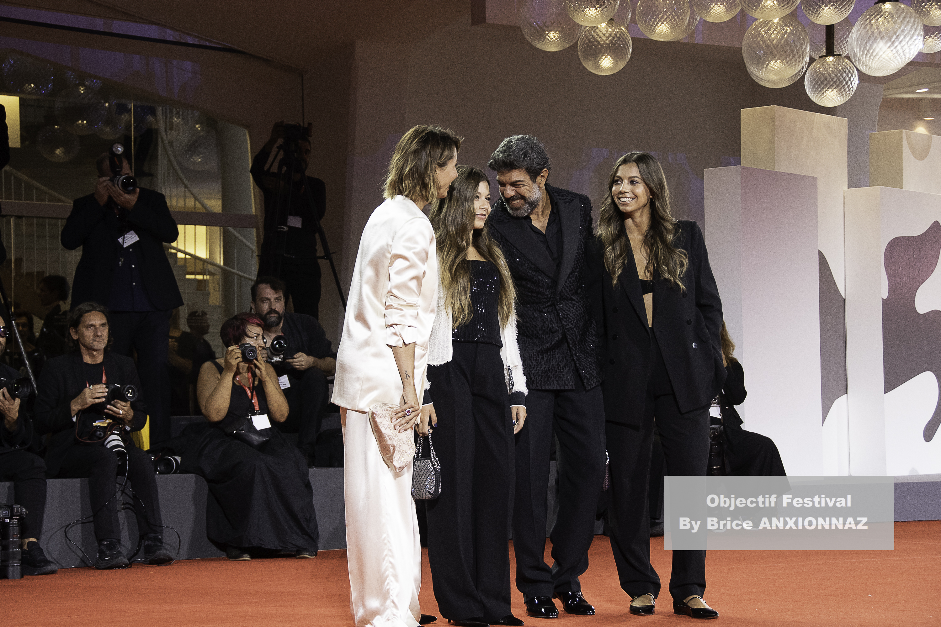 — italie venise cinema 82eme mostra del cinema 31 08 2025 il maestro anna ferzetti lea favino greta favino pierfrancesco favino